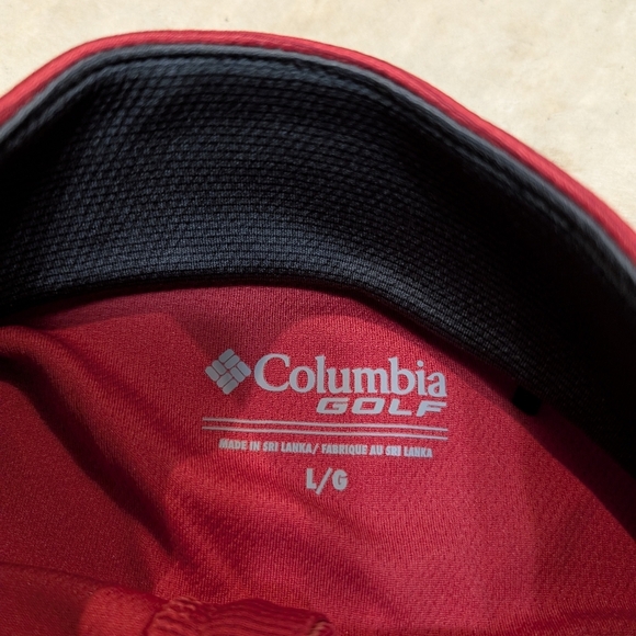 Columbia Golf Men's L Utah Utes Red Performance 1/4 Zip Golf Performance Stripes - Picture 7 of 9